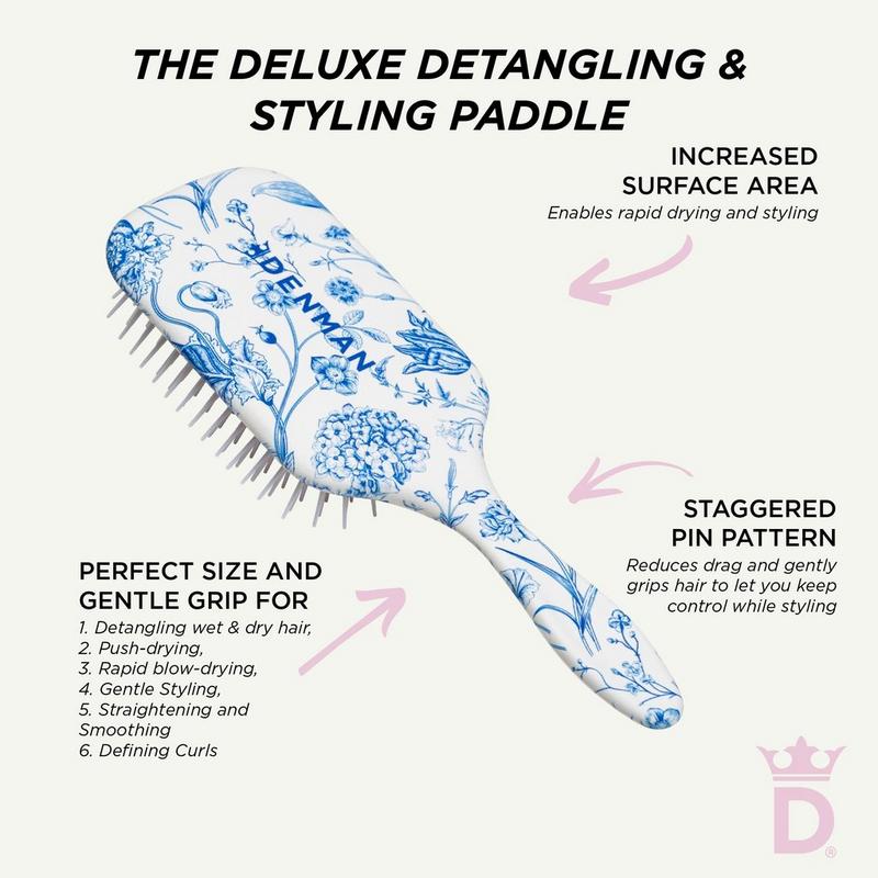 Denman - Blue Belle D38 Deluxe Detangling & Styling Paddle | Ulta
