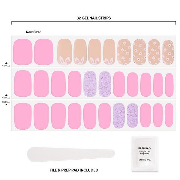 Dashing Diva GLOSS, Gel Nail Polish Strips, Bunny Side Up #2