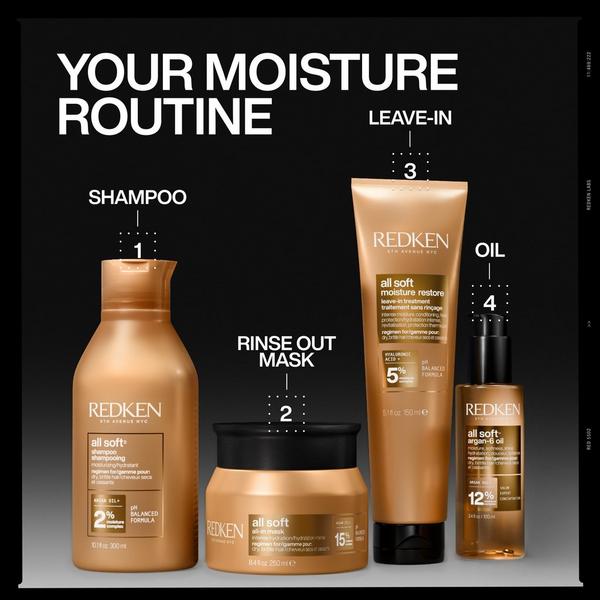 Redken All Soft All-In Mask Deep Conditioning Hair Mask for Dry, Brittle Hair #8