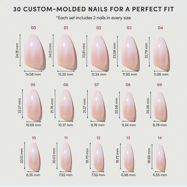 Glamnetic Frosted Chai Press-On Nails #5
