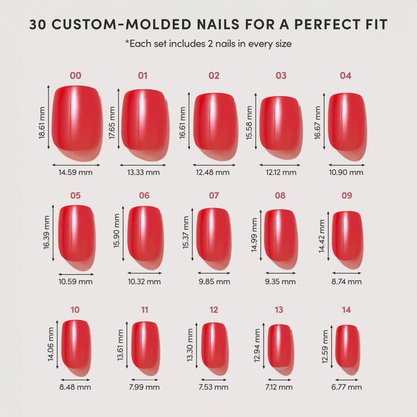 Glamnetic Statement Red Press-On Nails #5