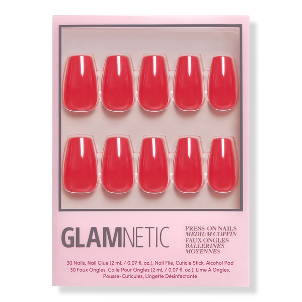 Glamnetic Runway Red Press-On Nails #1