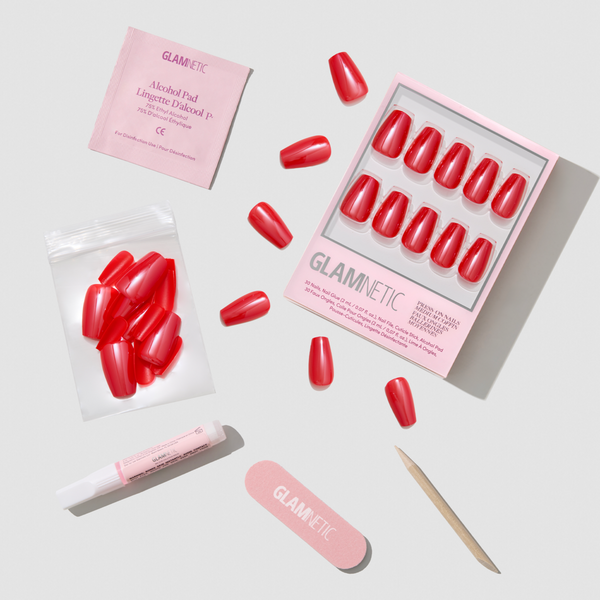 Glamnetic Runway Red Press-On Nails #2