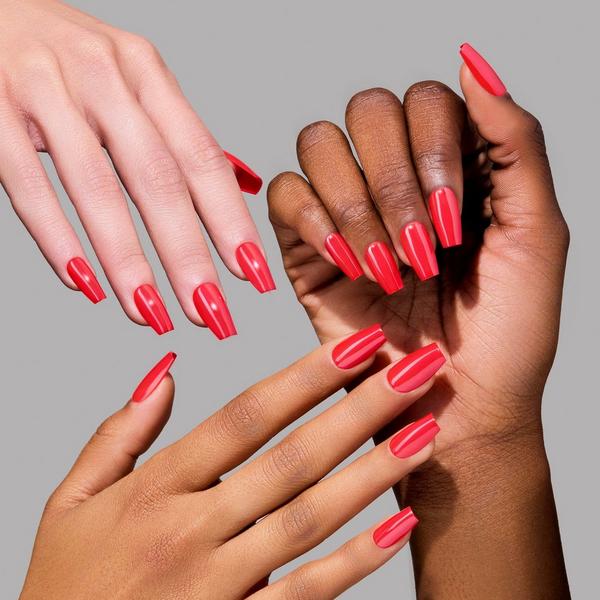 Glamnetic Runway Red Press-On Nails #4