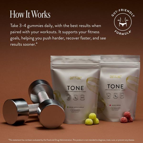 arrae Tone: Creatine Body Composition Mixed Berry Gummies #5