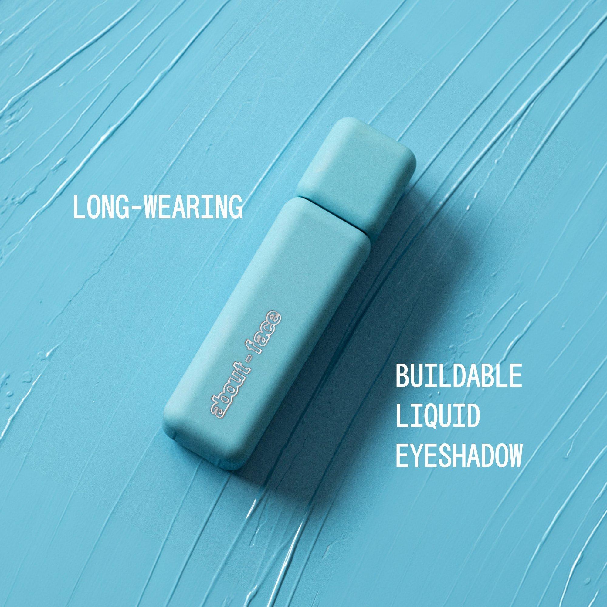 Матовая жидкая краска для век About-Face Matte Fluid Eye Paint, цвет: Аквамарин — фото 3