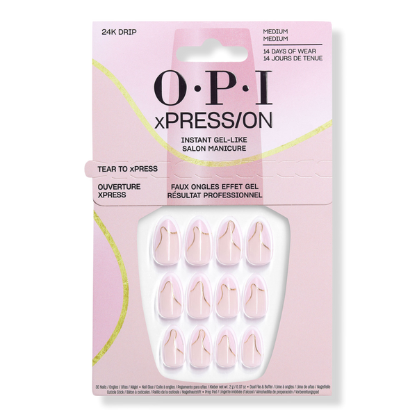 OPI xPRESS/ON 24K Drip Press On Nails #1