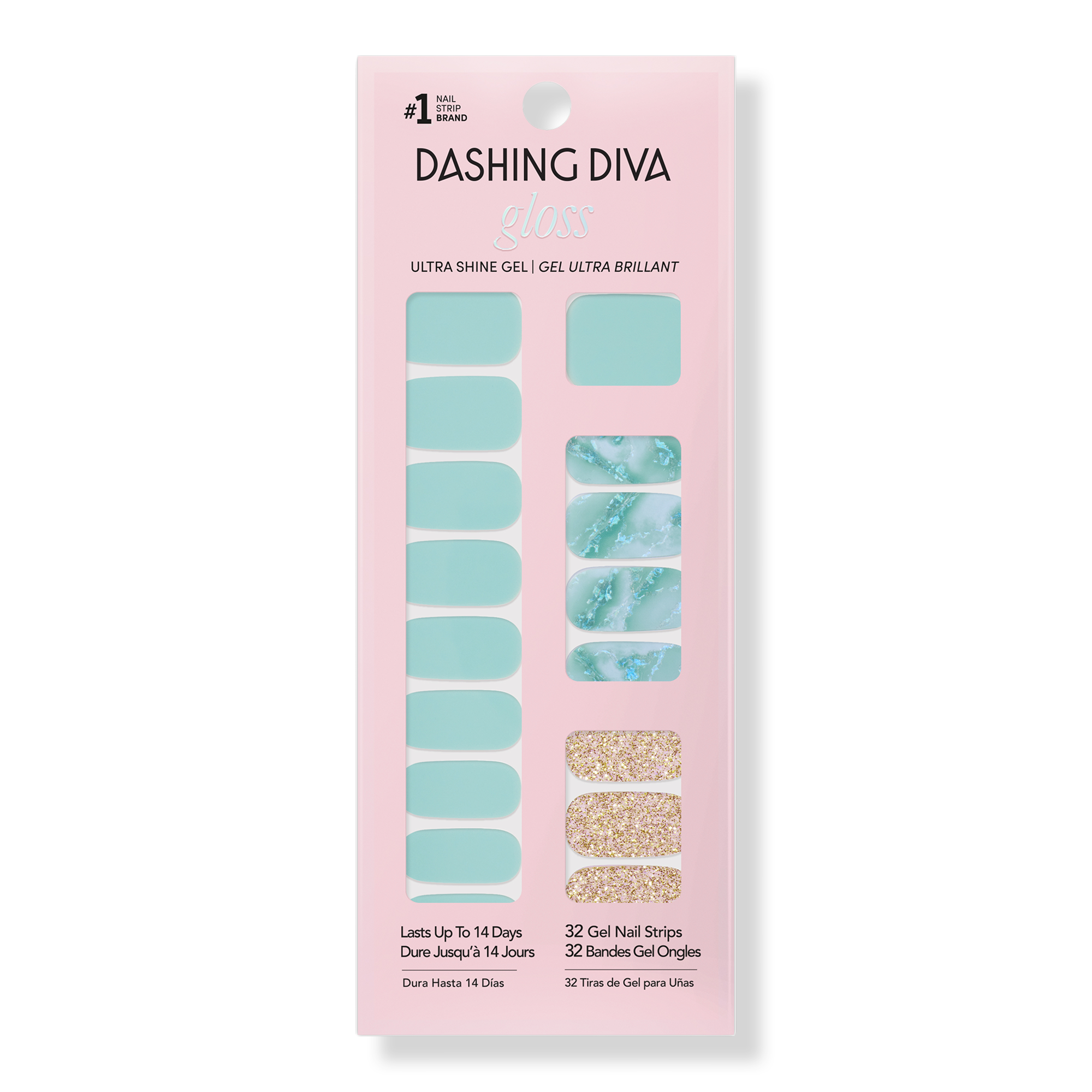 Dashing Diva Free GLOSS, Gel Nail Strips in Tea Leaves with select $10 Dashing Diva purchase #1
