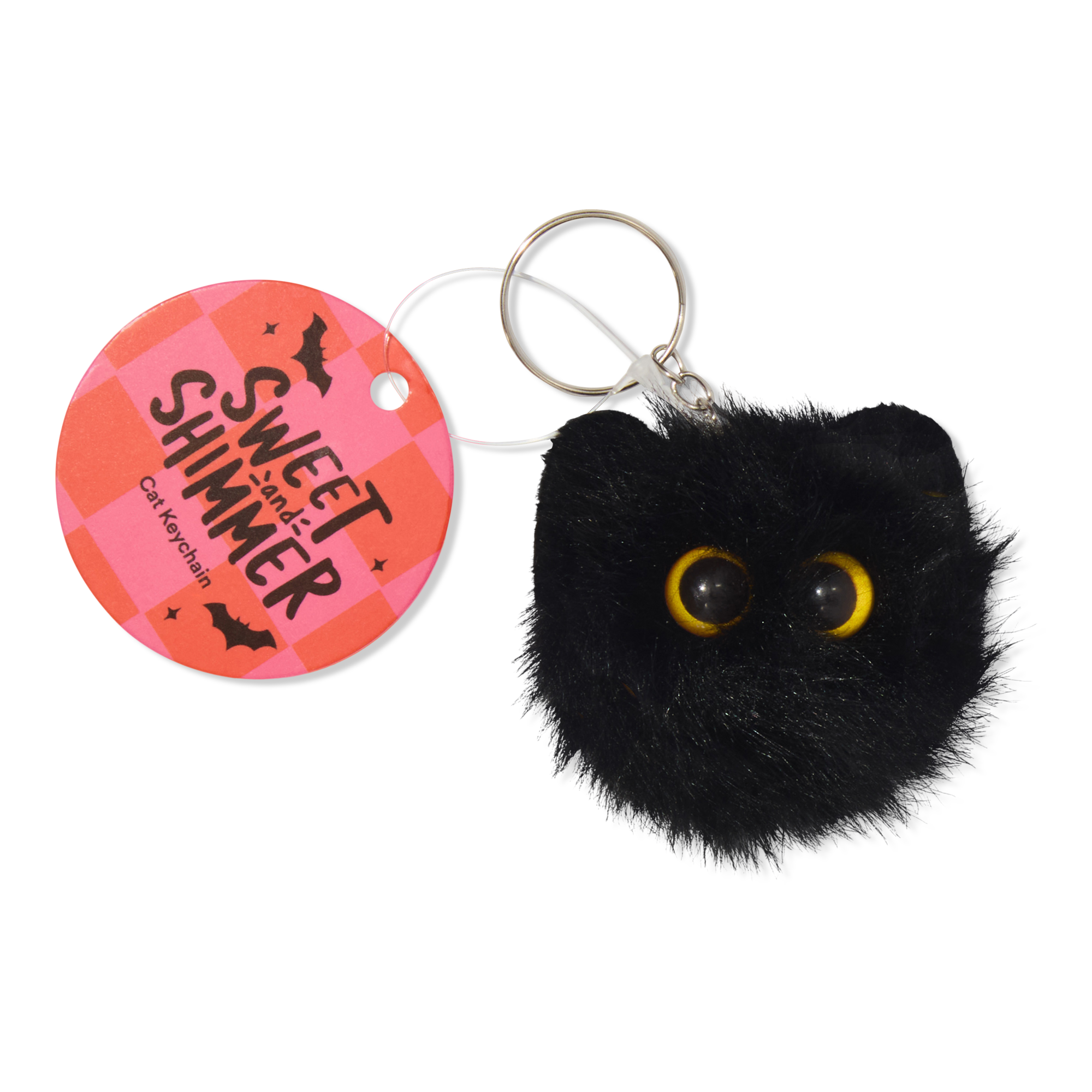 Sweet & Shimmer Sweet & Shimmer Halloween Cat Keychain #1