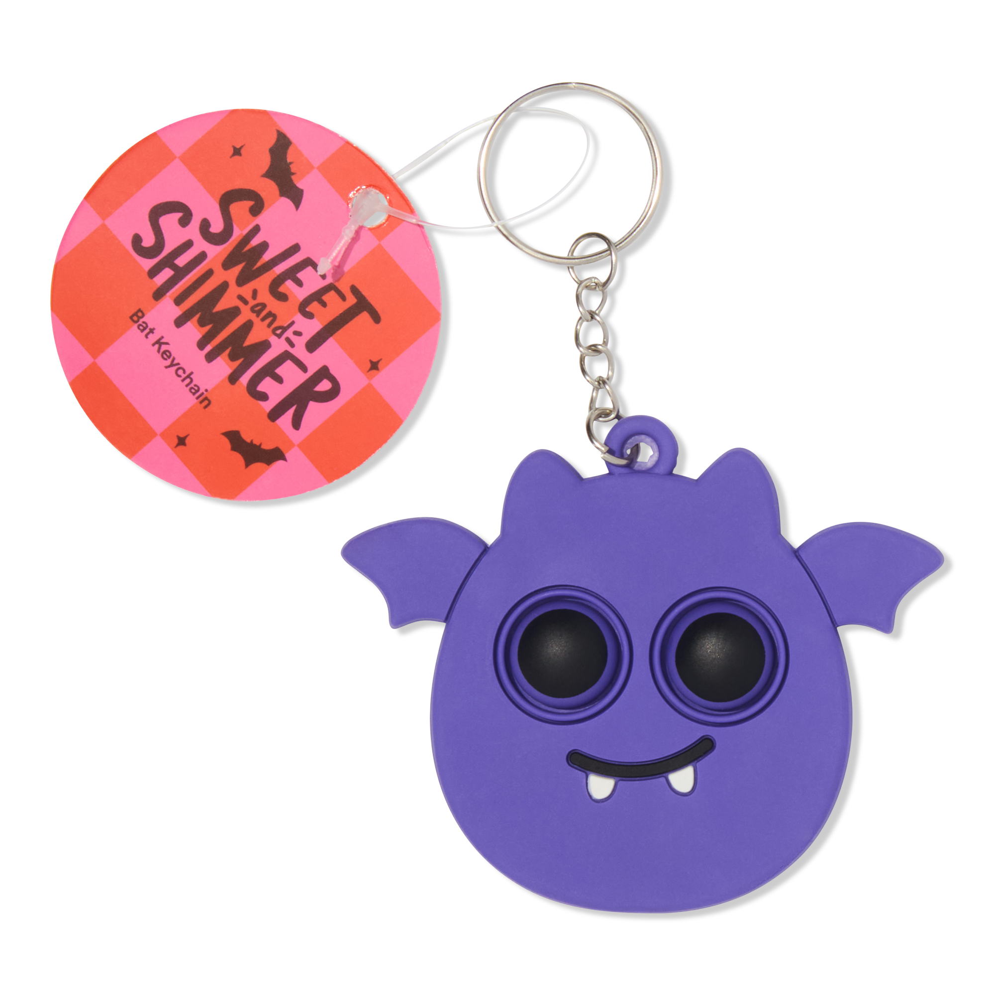 Sweet & Shimmer Sweet & Shimmer Halloween Bat Pop-It Keychain #1