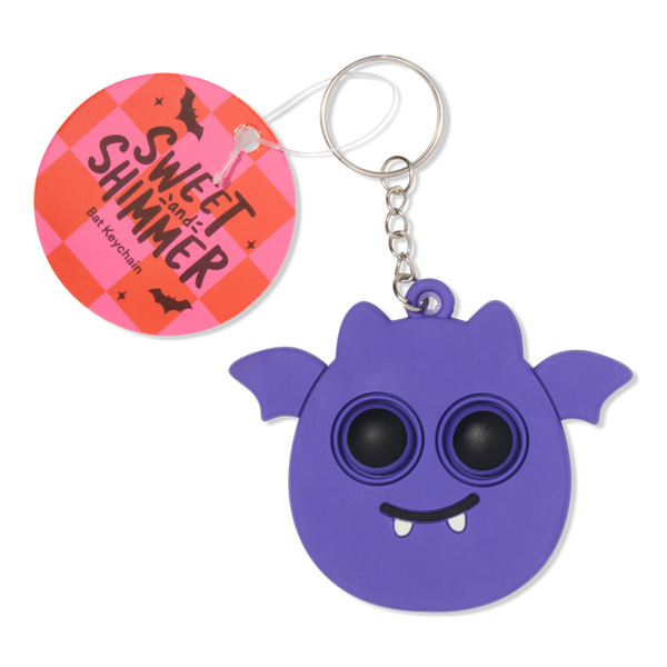 Sweet & Shimmer Sweet & Shimmer Halloween Bat Pop-It Keychain #1
