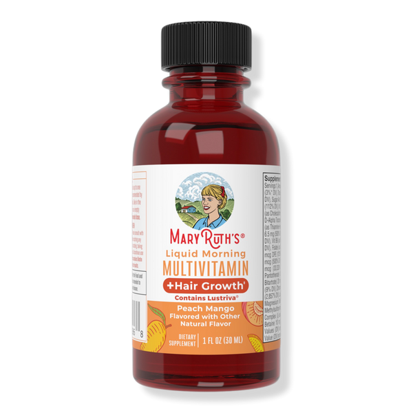 MaryRuth's Liquid Morning Multivitamin + Hair Growth Peach Mango #1