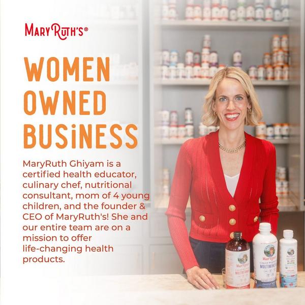 MaryRuth's Liquid Morning Multivitamin + Hair Growth Peach Mango #3