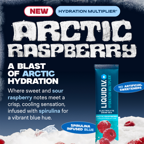 LIQUID I.V. Hydration Multiplier Electrolyte Drink Mix Arctic Raspberry #2