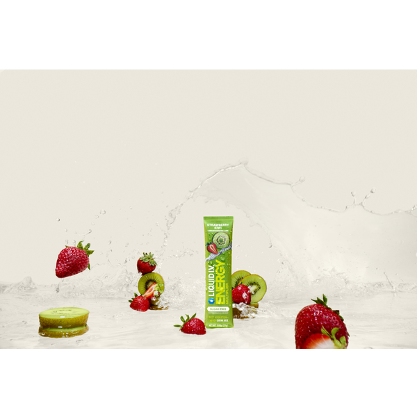 LIQUID I.V. Energy Hydration Multiplier Electrolyte Drink Mix Sugar-Free Strawberry Kiwi #3