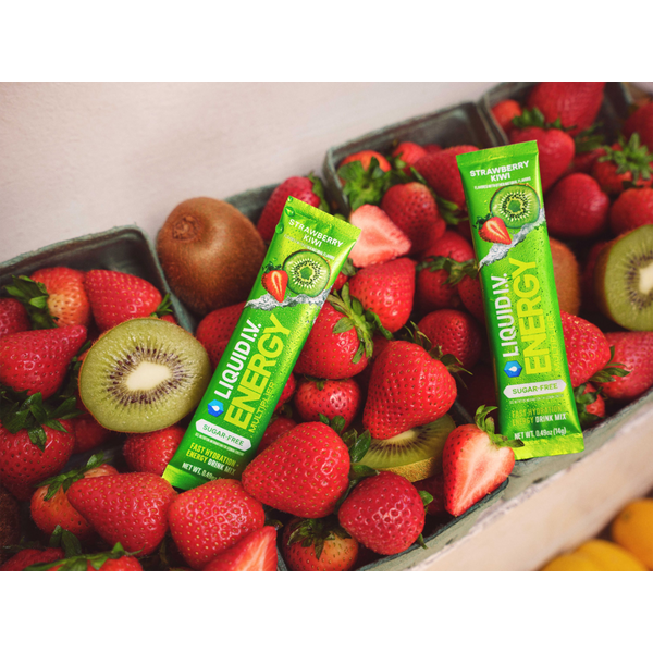 LIQUID I.V. Energy Hydration Multiplier Electrolyte Drink Mix Sugar-Free Strawberry Kiwi #4