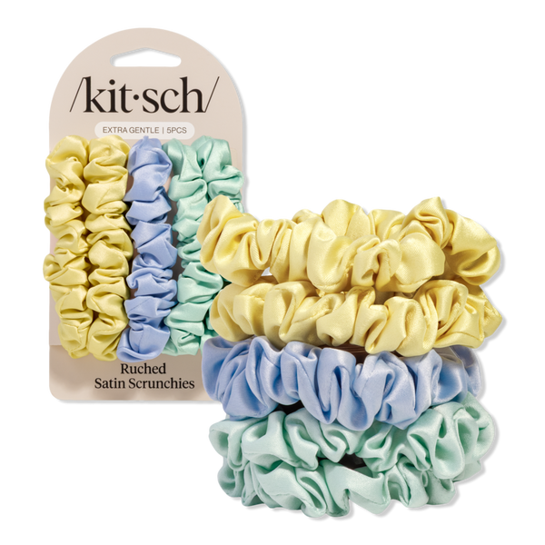 Kitsch Ruched Satin Scrunchies Set #1