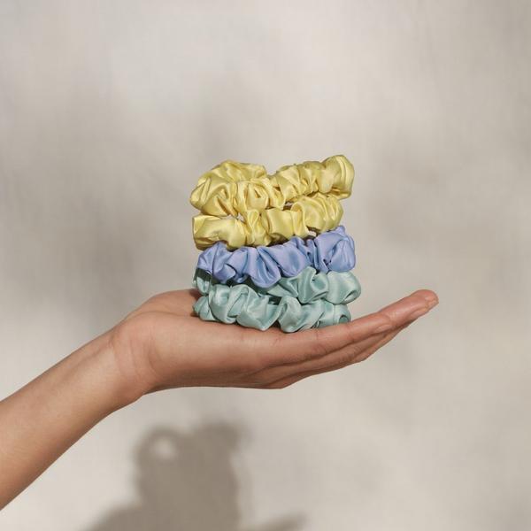 Kitsch Ruched Satin Scrunchies Set #6