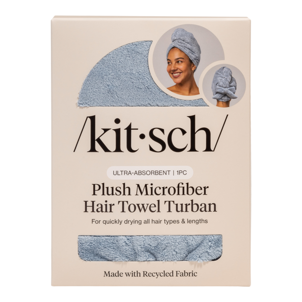Kitsch Plush Microfiber Hair Towel Turban with Bow #3