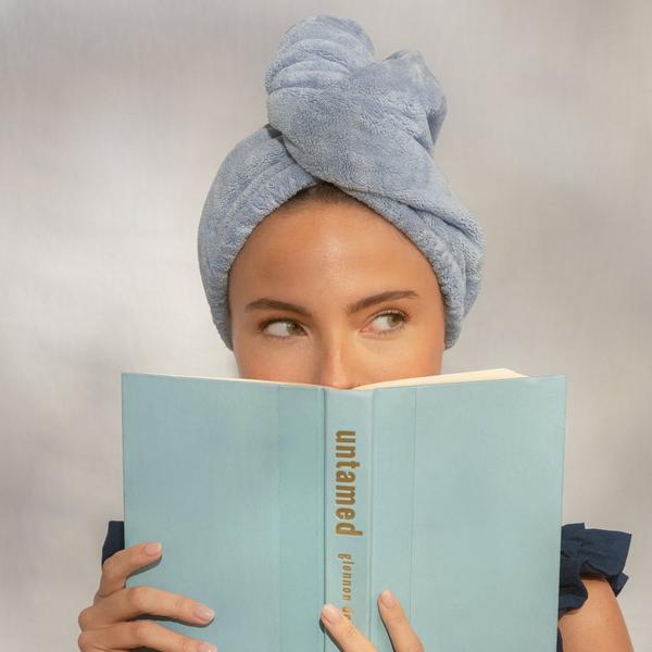 Kitsch Plush Microfiber Hair Towel Turban with Bow #4