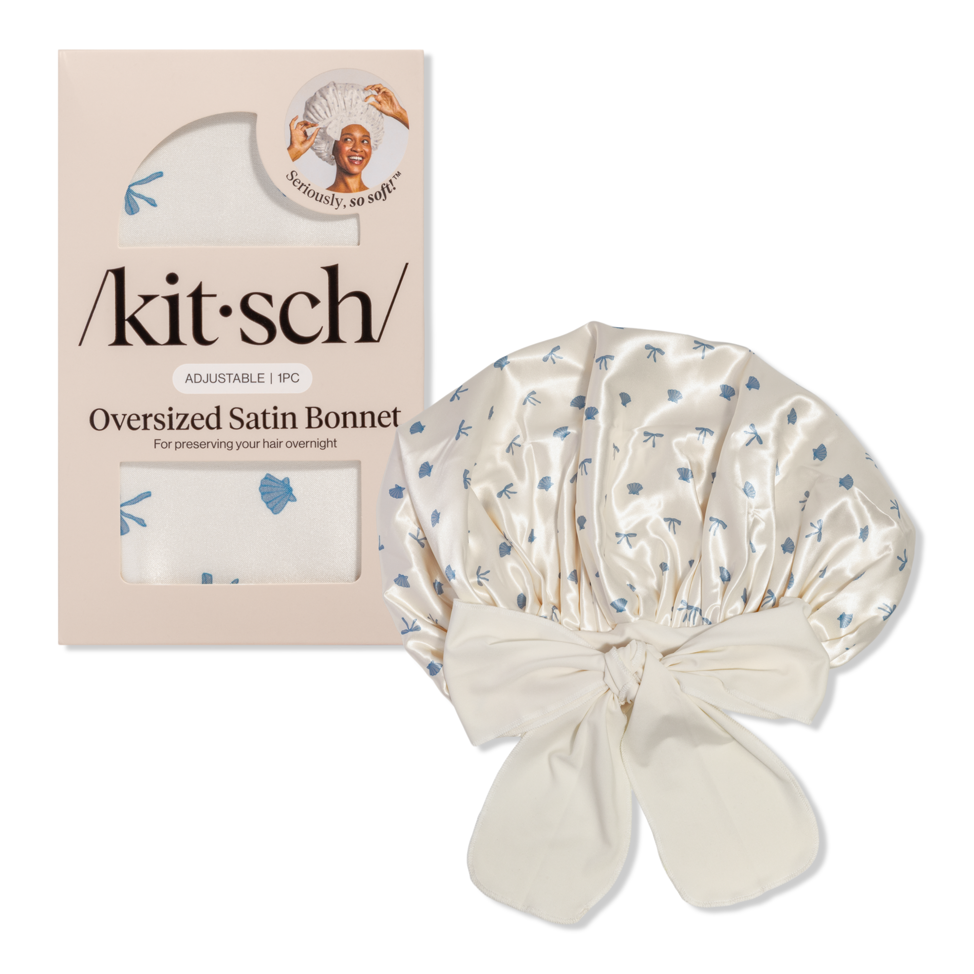 Kitsch Oversized Satin Hair Bonnet #1