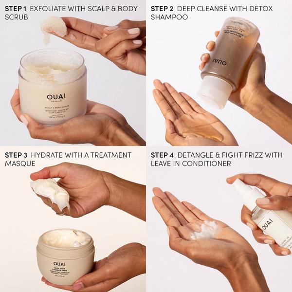 OUAI Limited Edition Detox Shampoo & Fine to Medium Treatment Mask Kit #5