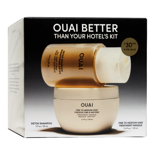 OUAI Limited Edition Detox Shampoo & Fine to Medium Treatment Mask Kit #7