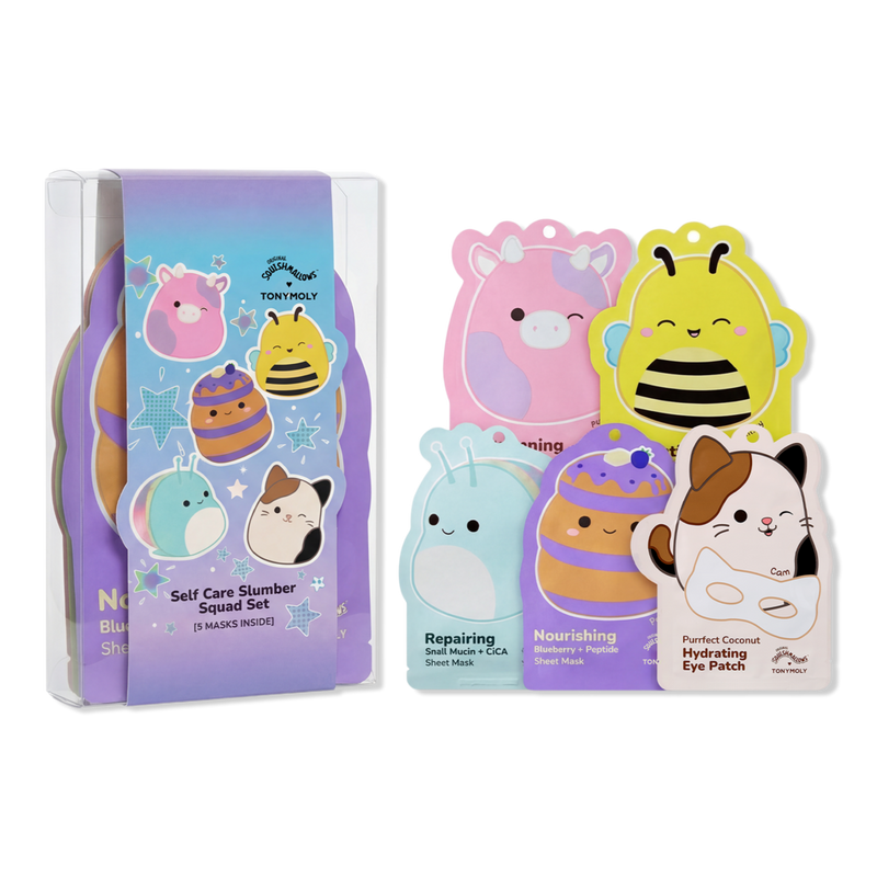 TONYMOLY - Squishmallows Slumber Squad Self Care Sheet Mask Set