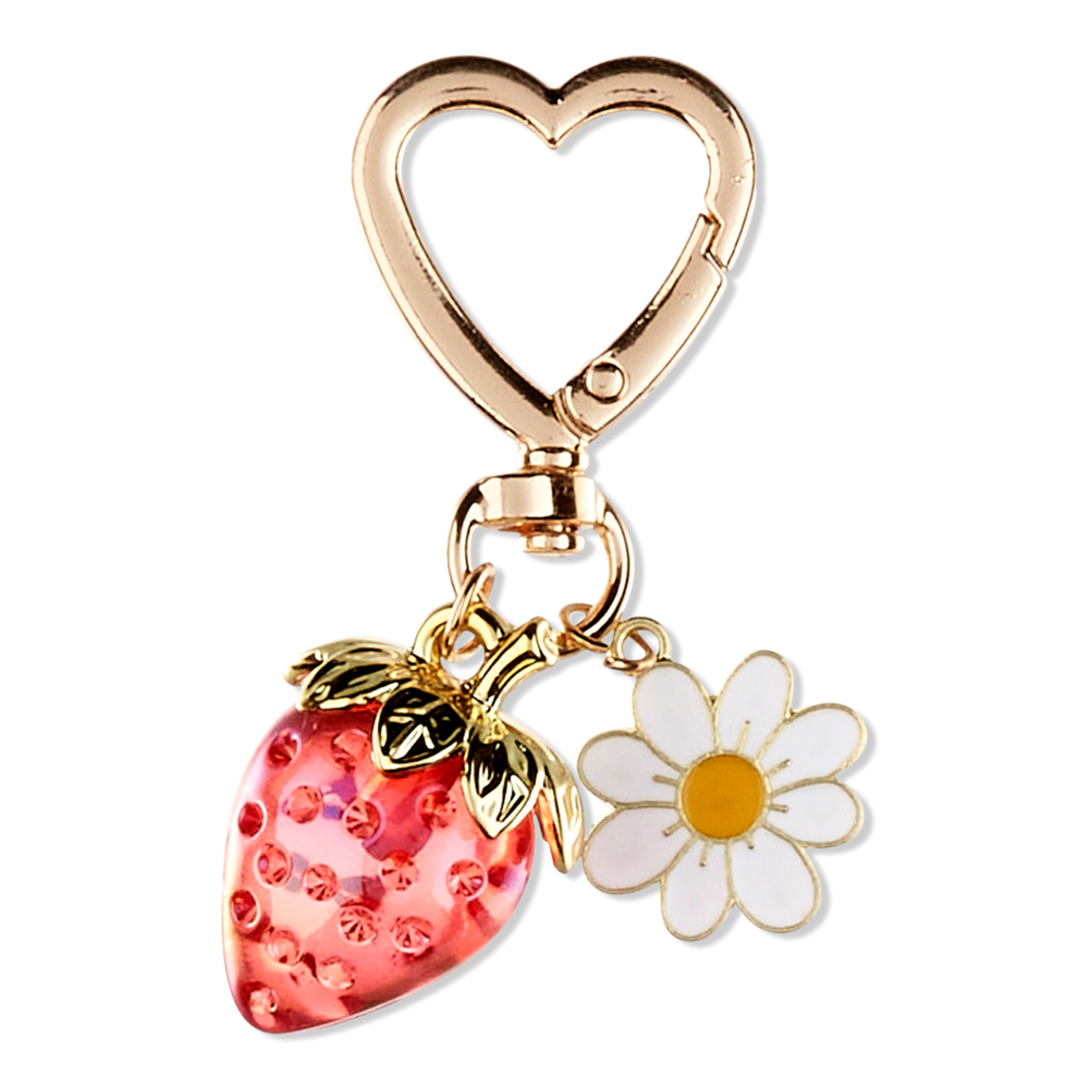 Tartan + Twine Strawberry Bag Charm/Keychain - Strawberry