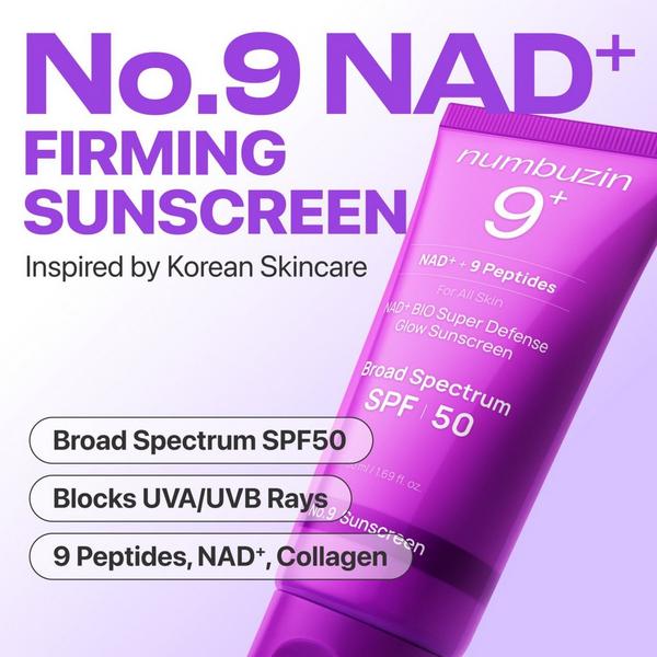 numbuzin No.9 NAD+BIO Super Defense Glow Sunscreen SPF 50 #2