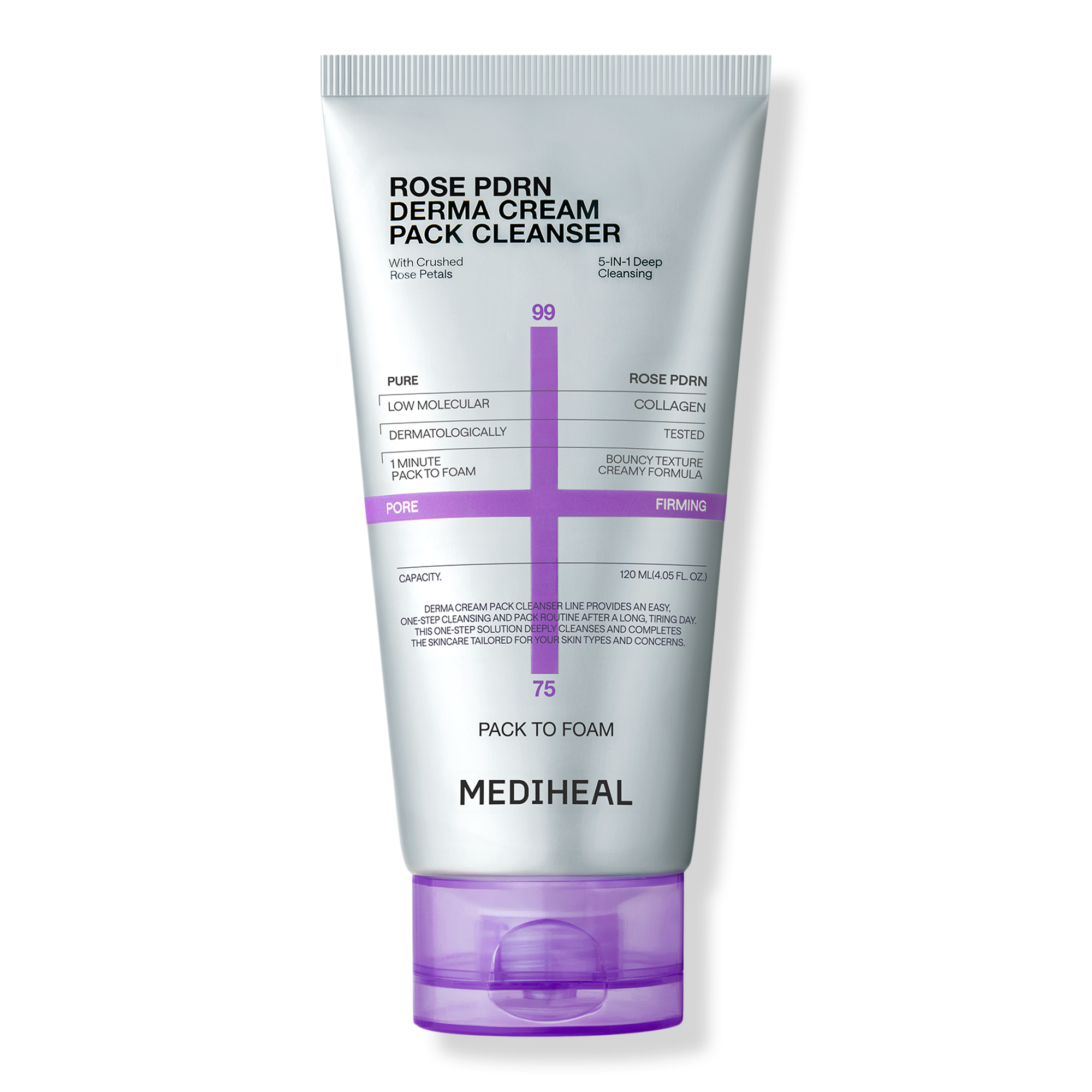 MEDIHEAL Rose PDRN Derma Cream Pack Cleanser #1