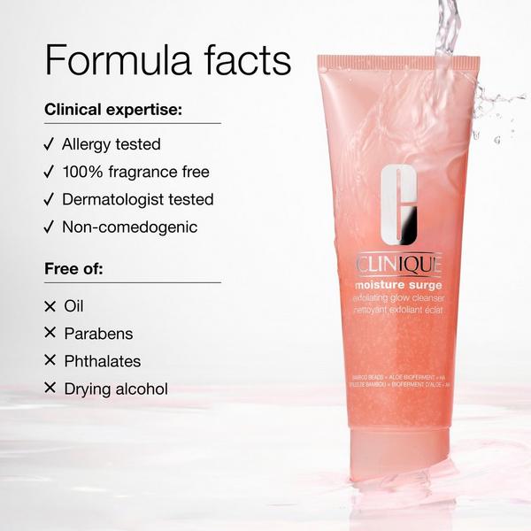 Clinique Moisture Surge Exfoliating Glow Facial Cleanser #6