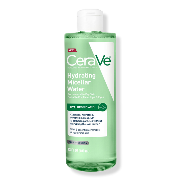 CeraVe Hydrating Micellar Water & Makeup Remover for Face, Lips & Eyes #1