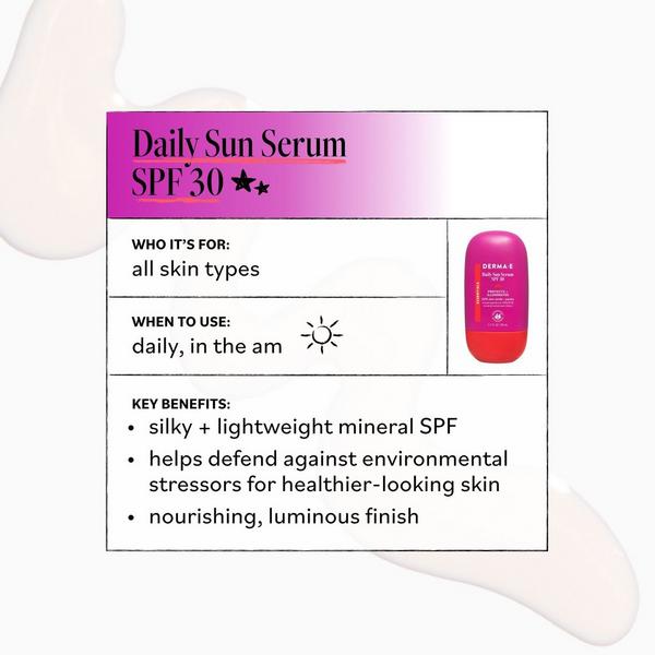 DERMA E Daily Sun Serum SPF 30 Mineral Sunscreen #4