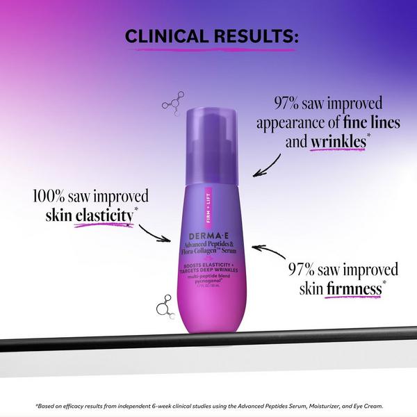 DERMA E Advanced Peptides and Flora-Collagen Serum #3