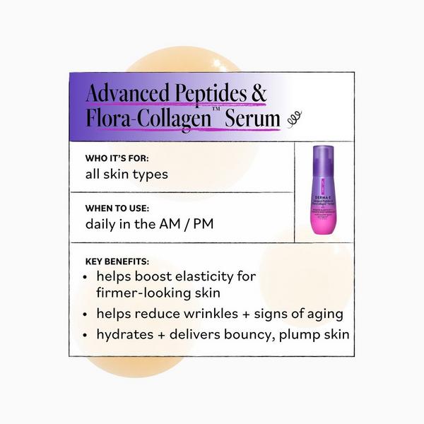 DERMA E Advanced Peptides and Flora-Collagen Serum #5