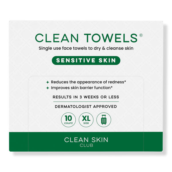 Clean Skin Club Clean Towels Sensitive Skin Disposable Face Towels #1