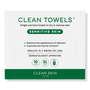 Clean Skin Club Clean Towels Sensitive Skin Disposable Face Towels - 10 ct