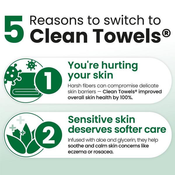 Clean Skin Club Clean Towels Sensitive Skin Disposable Face Towels #4