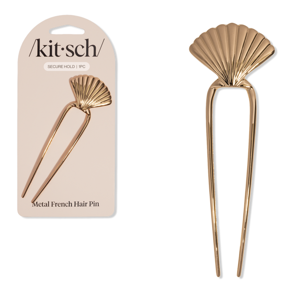 Kitsch Metal Clam Shell French Hair Pin #1