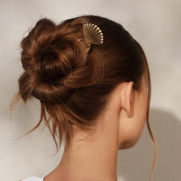 Kitsch Metal Clam Shell French Hair Pin #5