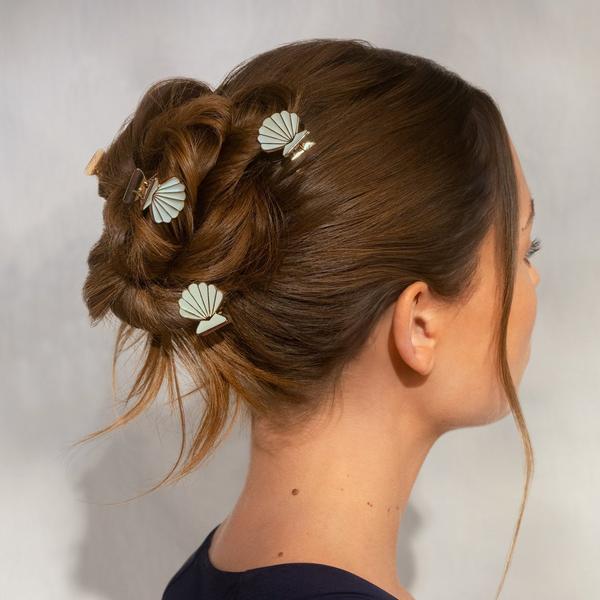 Kitsch Metal Clam Shell Hair Clip Set #5