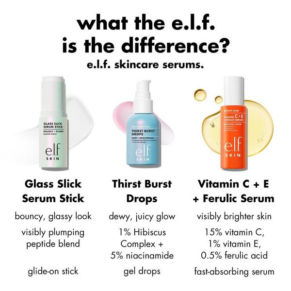 e.l.f. Cosmetics Glass Slick Serum Stick - Bounce + Plump Peptide Blend #9