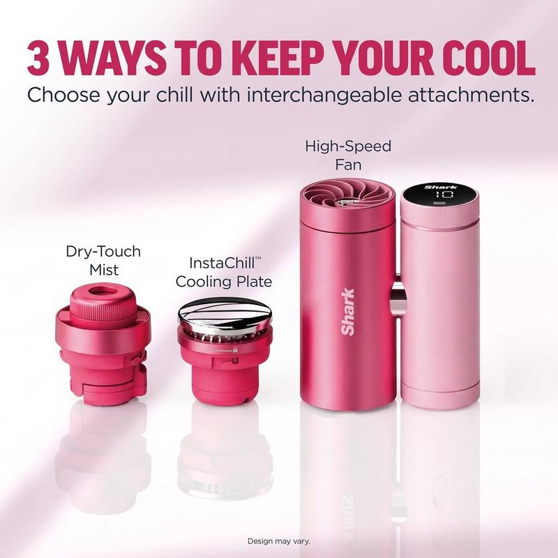Shark Beauty - Pink ChillPill: 3-in-1 Cooling System With Fan