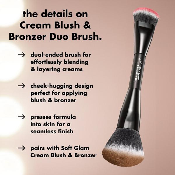e.l.f. Cosmetics Cream Blush & Bronzer Duo Brush #3