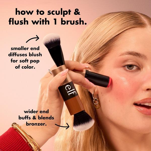 e.l.f. Cosmetics Cream Blush & Bronzer Duo Brush #4