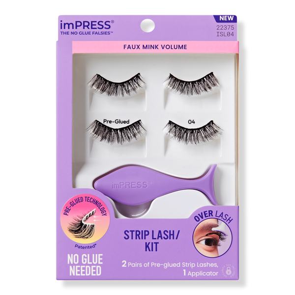 Kiss Impress Pre-Glued Strip Lashes Kit #1