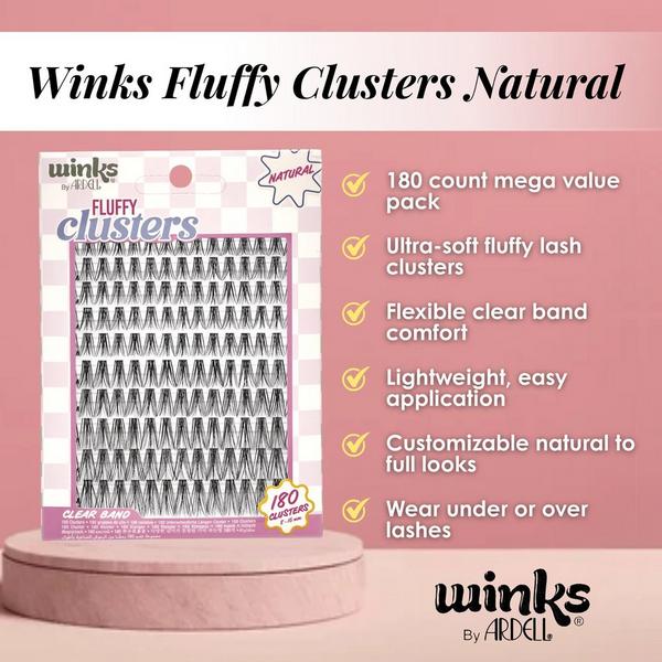 Ardell Winks Fluffy Clusters, Natural #5