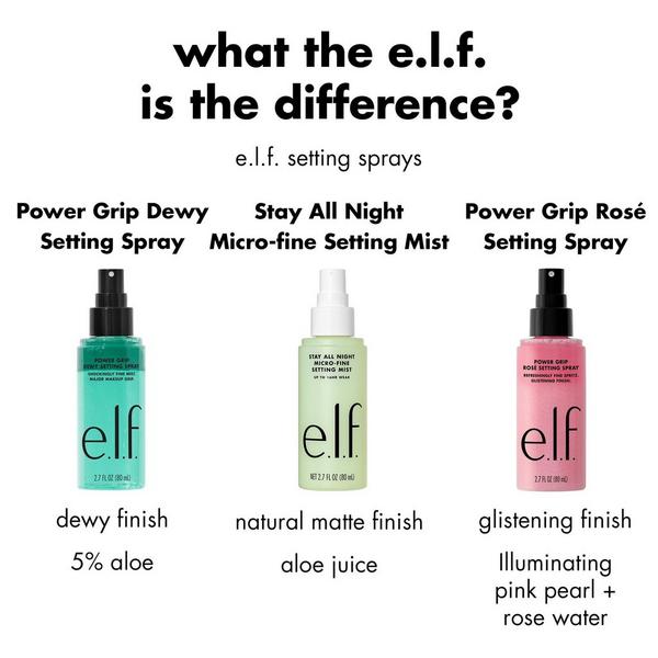e.l.f. Cosmetics Power Grip Rosé Setting Spray #8