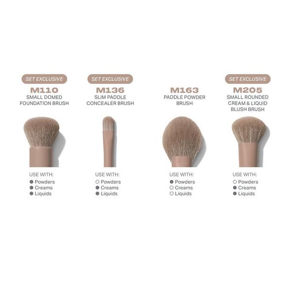Set de 4 brochas para rostro Mocha Helado 3